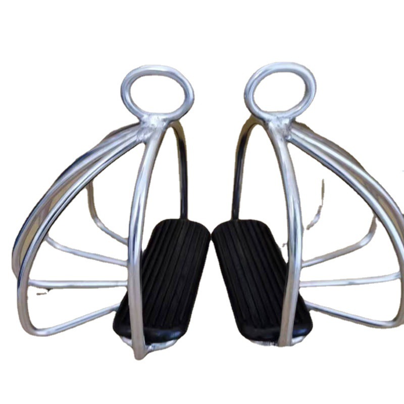 Stainless Steel Safety Stirrup Blackened English Western Horse Tack