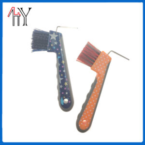 Rubber Horse Hoof Pick Brush With Bristles