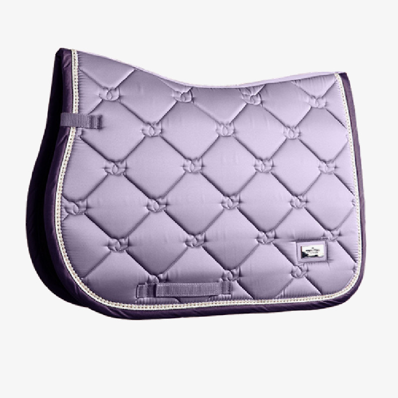 Factory Jumping Saddle Pad Satin Fabric Breathable Gradient
