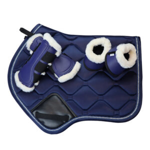 Saddle Pad Sweat Pad Set with Leg Guards Ear Covers