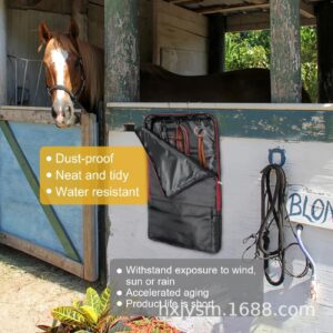 Hanging horse bridle storage bag equestrian