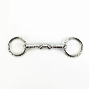 English Style Three-Piece Horse Bit Stainless Steel Mouthpiece