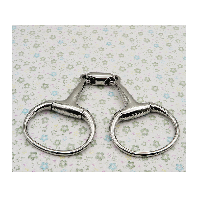 Stainless Steel Eggbutt Bit Double Jointed 115mm
