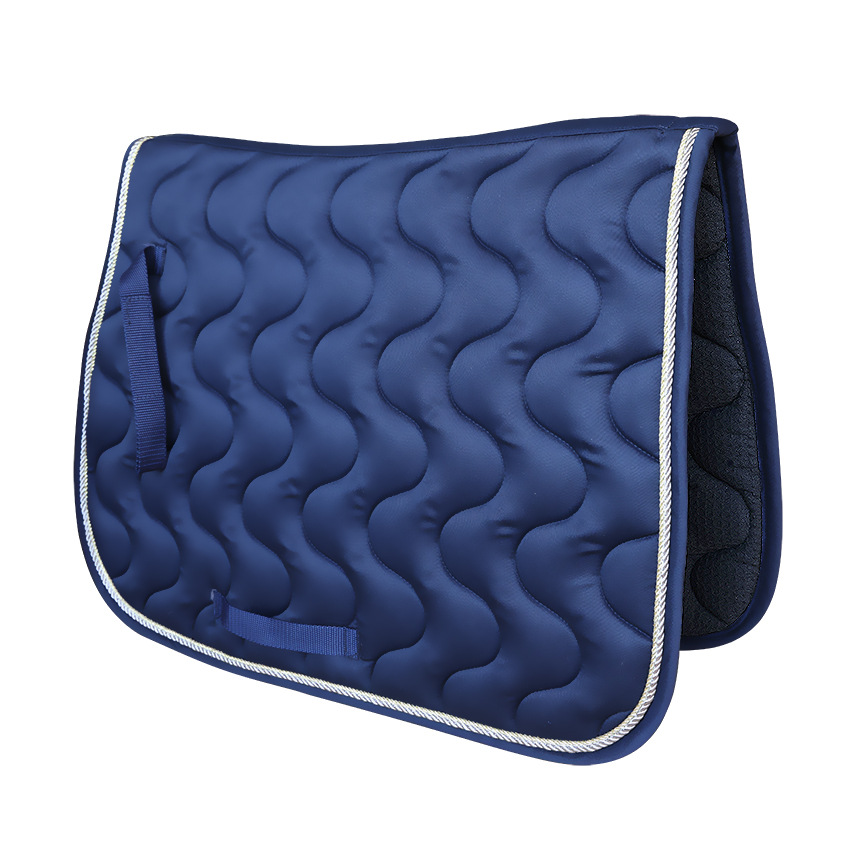 Polycotton Saddle Pad with 300g Cotton Fill and Double Piping