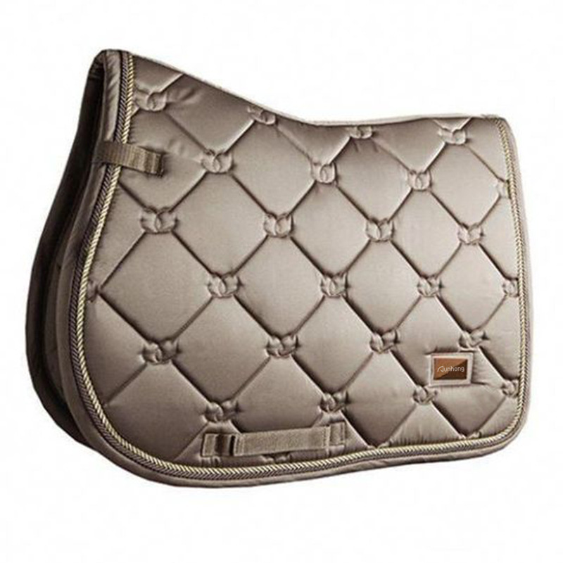 Factory Jumping Saddle Pad Satin Fabric Breathable Gradient