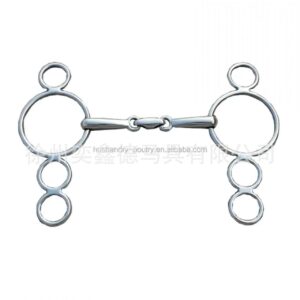 304 Stainless Steel Three-Piece Rotary Horse Bit