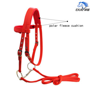 20mm PP Webbing Horse Bridle with Nickel Plated Snaffle Bit LT5000