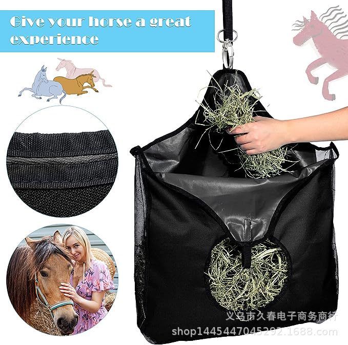 Cross-Border Equestrian Horse Hay Bag Slow Feeder Leak-Proof
