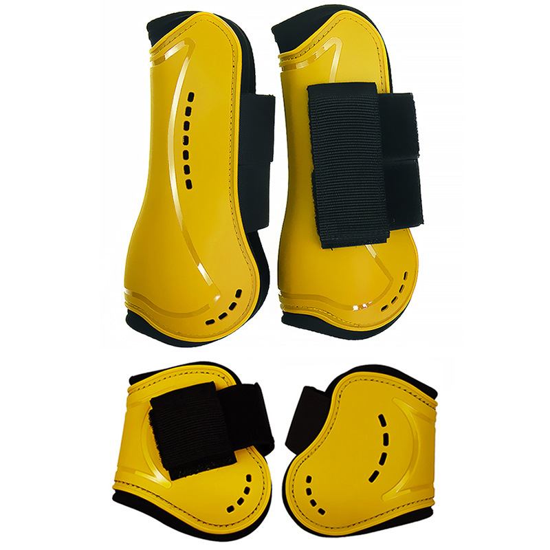 Horse Jumping Tendon Boots Nylon Hook-and-Loop Neoprene Padding