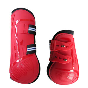 Horse Tendon Boots PU Hard Shell Neoprene Padding Air Holes
