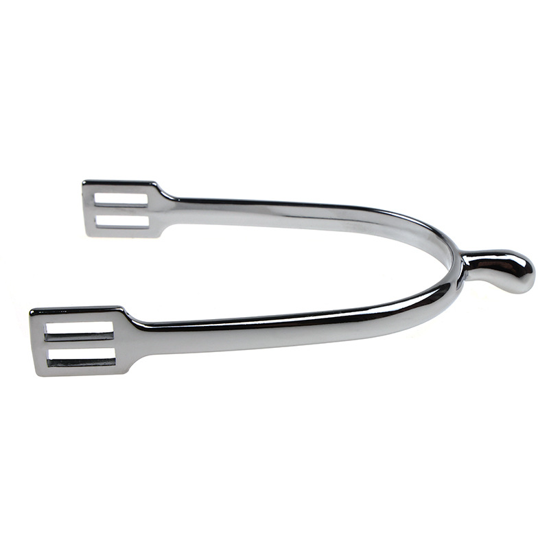 Zinc Alloy Chrome Plated English Horse Spur with Round End 20mm Neck SP6105ZM