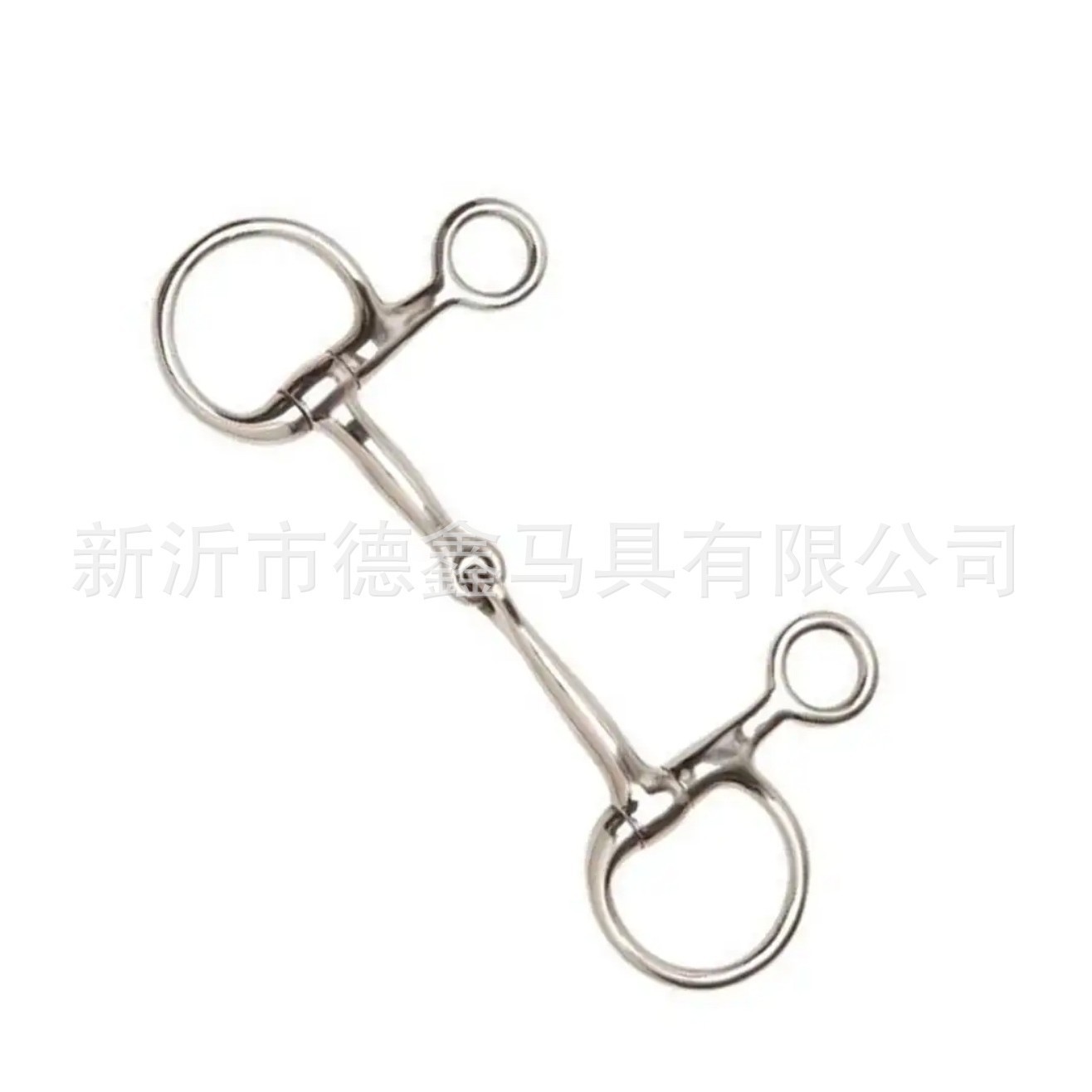 Stainless Steel D-Ring Snaffle Bit Two-Piece Mouthpiece