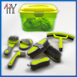 PP TPE Horse Grooming Brush Kit Toolbox 32.5x21.5x20.5cm