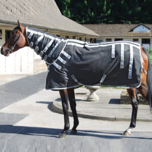 Lightweight Single-Layer Mesh Horse Blanket With Neck