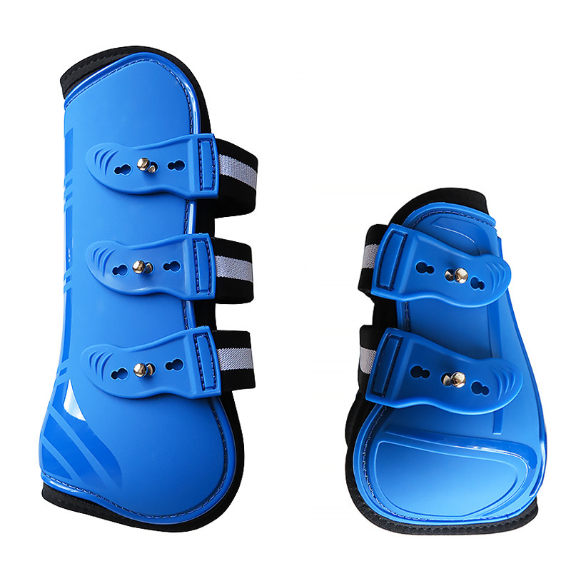 Horse Tendon Boots PU Neoprene Jumping Leg Protection