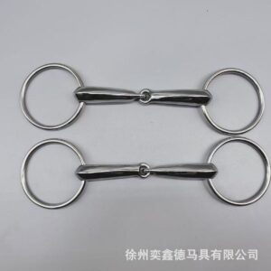 English Style Stainless Steel Three-Piece Horse Bit