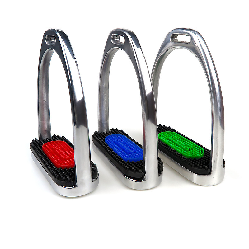 Die-Cast Aluminum Stirrup With Two-Color Rubber Pad 120 mm