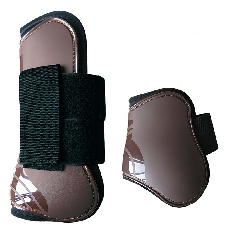 Jumping Horse Tendon Boots With Neoprene Padding And Velcro