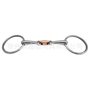 Red Copper Stainless Steel Three-Piece Horse Bit Set