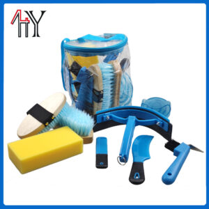 9-Piece Horse Grooming Kit With Large Round Bag