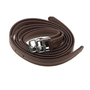 Microfiber Leather Stirrup Strap 1.35m Stainless Steel Buckle SD007