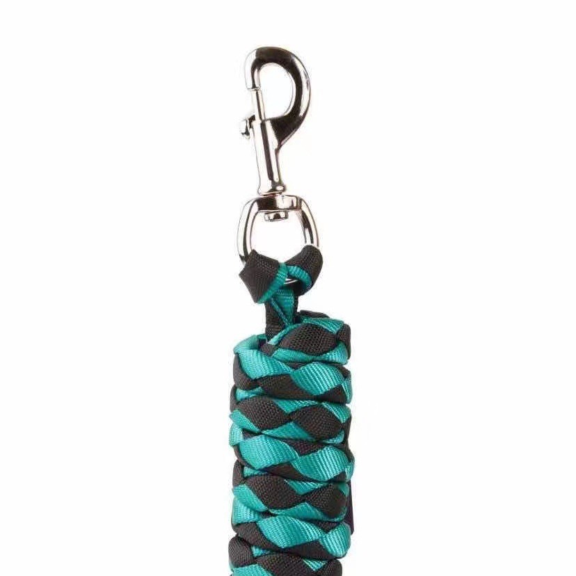 Handwoven Nylon Horse Lead Rope In Multiple Colors