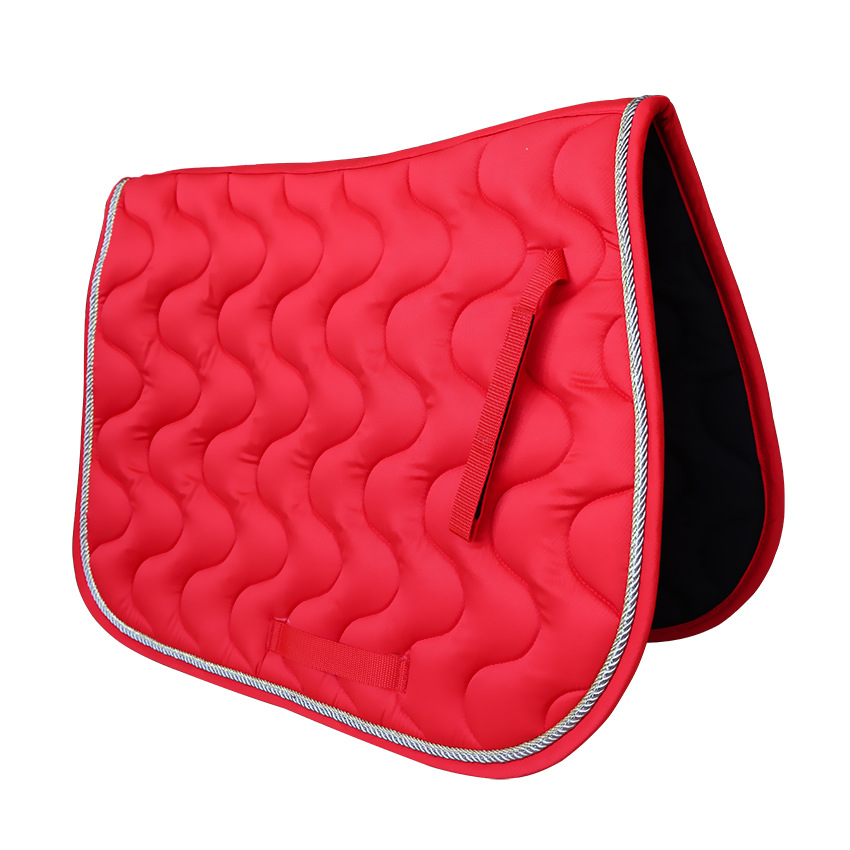 Polycotton Saddle Pad with 300g Cotton Fill and Double Piping