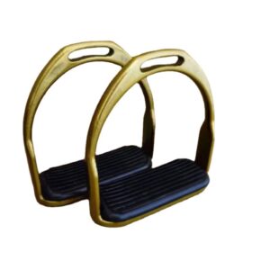 Stainless Steel Gold Plated Horse Stirrup And Spurs Equestrian Gear