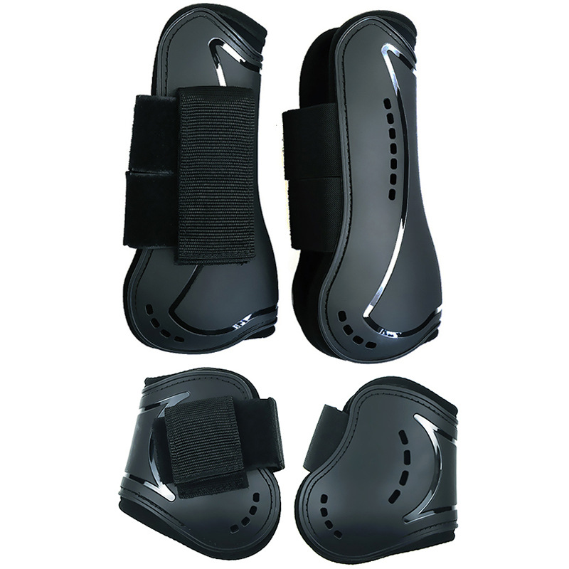 Horse Jumping Tendon Boots Nylon Hook-and-Loop Neoprene Padding