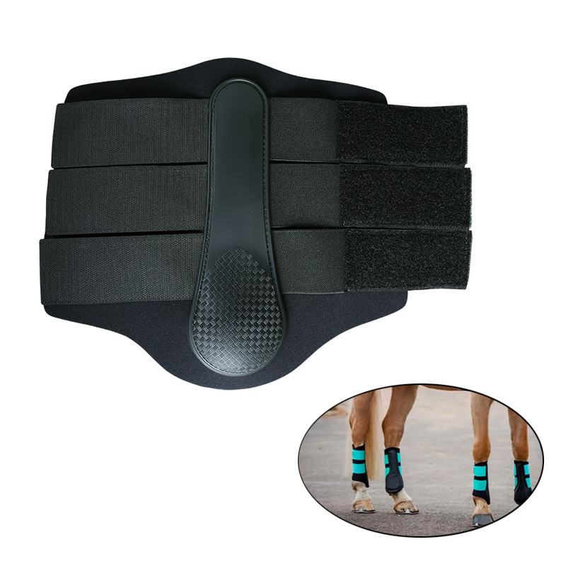 Jumping Horse Tendon Boots With Neoprene Padding And Velcro