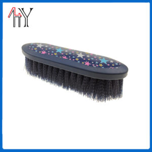 Printed Plastic Soft Rubber Horse Brush