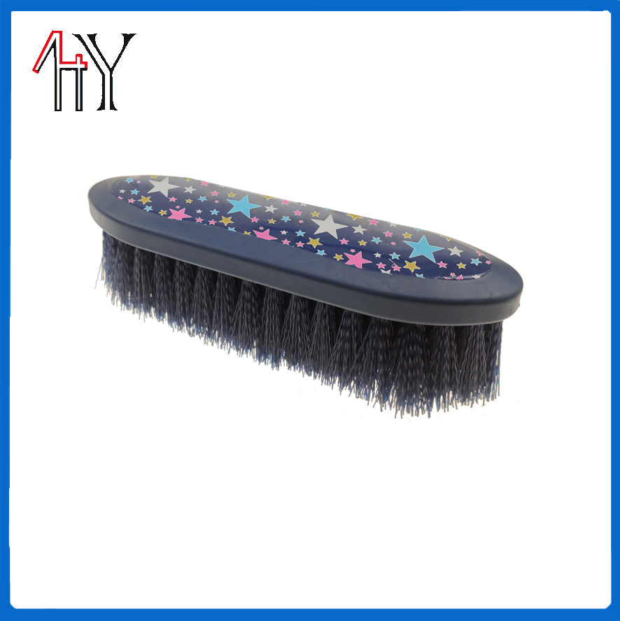Printed Plastic Soft Rubber Horse Brush