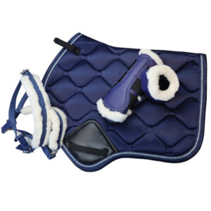 Equestrian Equipment Set Saddle Pad Leg Guards Ear Cover