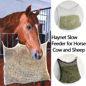 Hanging Slow Feed Hay Net Bag for Horses