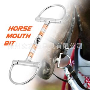 New Style Horse Bit with Pure Brass Center Mouthpiece